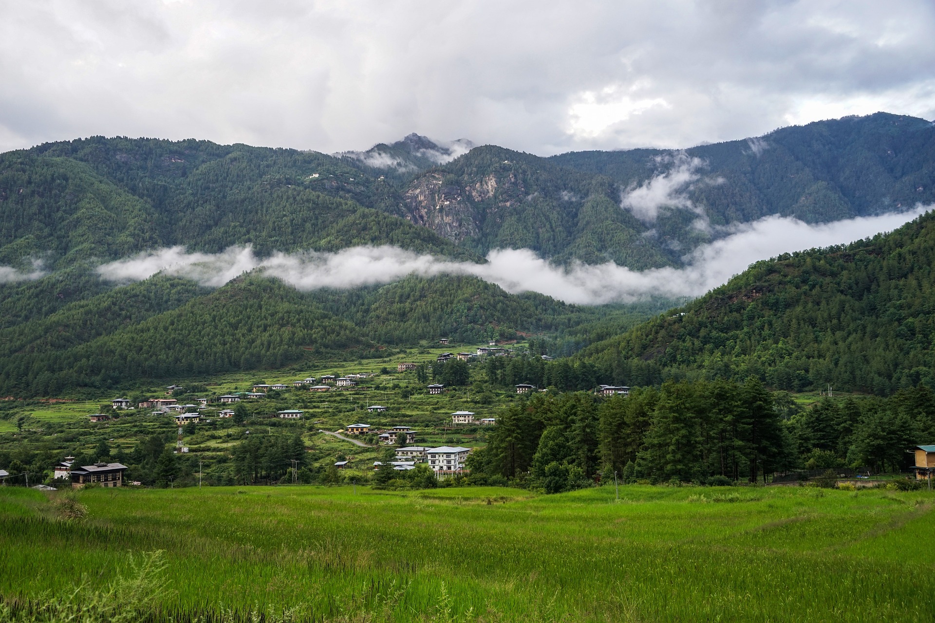 Bhutan skyline